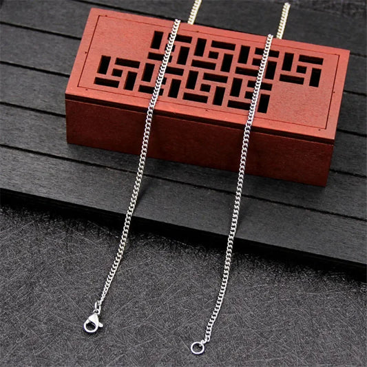 Wholesale 925 Sterling Silver 2MM 16-30Inches Side Chain Necklace Fit Pendant Fashion Gift for Men and Women Jewelry Accessories